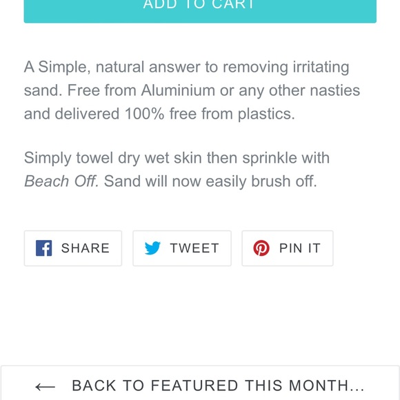 NIB Beach Off Sand Removal Powder - Picture 5 of 6